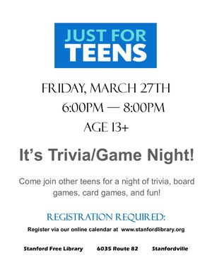 Teen Trivia/Game Nig